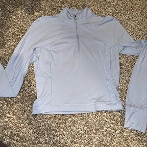 Lululemon Rulu cropped half zip